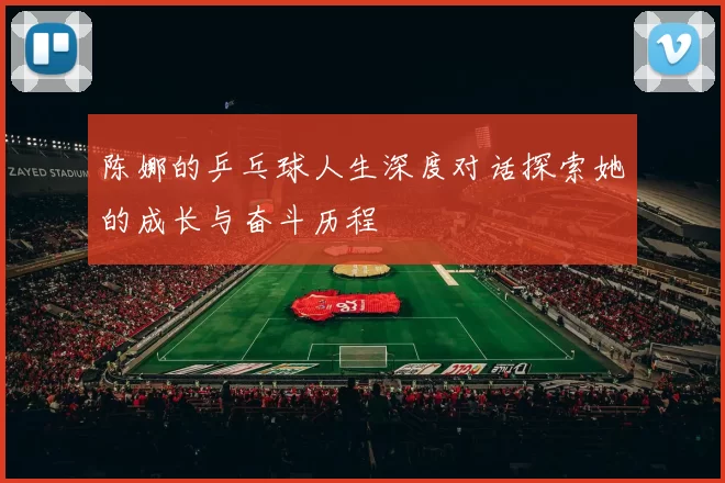 陈娜的乒乓球人生深度对话探索她的成长与奋斗历程